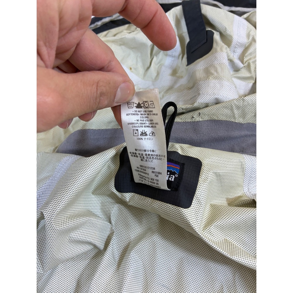 Vintage Patagonia H2No Rain Jacket Mens Large Grey Full Zip Hooded Shell Coat - Picture 9 of 11